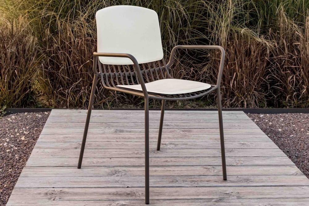 Scaun de exterior metalic suprapozabil Jasmine